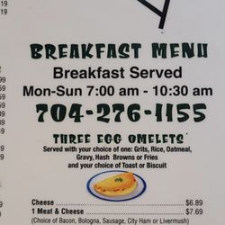 Northbrook Family Restaurant & Catering - Breakfast Menu