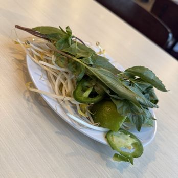 Pho So 1 - Bean sprouts with Thai basil and jalapeño - Vietnamese Near Me - Los Angeles, California