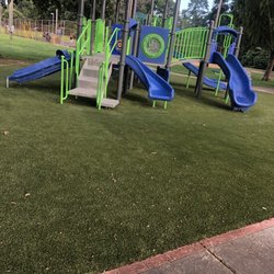 Isaac Litton Metro Park - New playground with turf ground