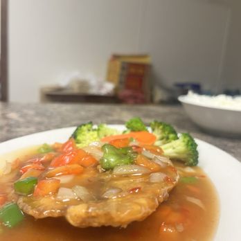 Opa Thai restaurant - Fish with chill sauce - Thai Near Me - Auburn, Illinois