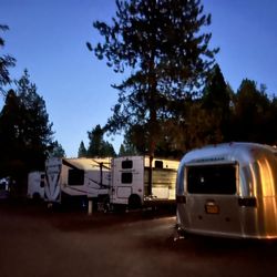 Trailer Lane Campground - Trailer Lane at night