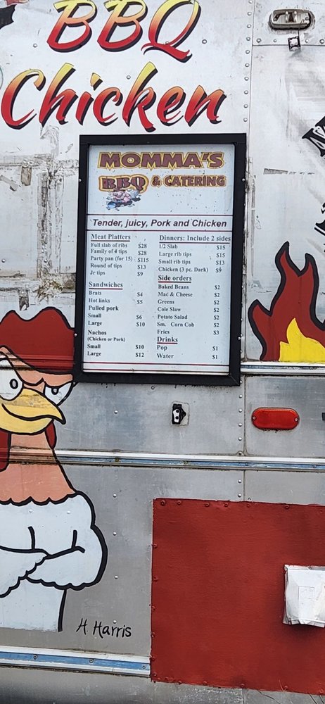 Momma's TJM's Barbecue Logo