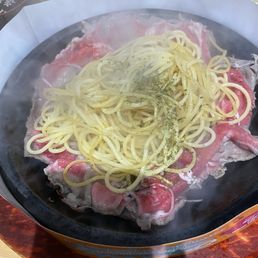 Beef & Garlic Pasta