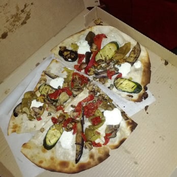 Cafe Fiorello - Pizza Delivery: Five Vegetable Pizza (sub: Burrata Mozzarella) - Italian Near Me - New York, New York Cafe Fiorello - Pizza Delivery: Five Vegetable Pizza (sub: Burrata Mozzarella) - Italian Near Me - New York, New York