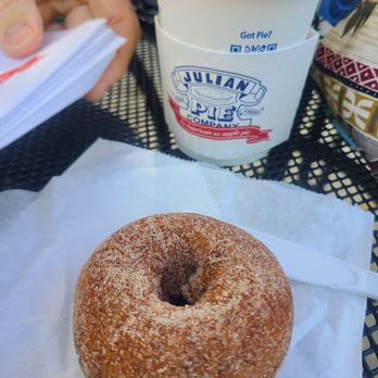 Julian Pie Company - Cinnamon Sugar Apple Cider Donut & Coffee - Bakeries Near Me - Julian, California Julian Pie Company - Cinnamon Sugar Apple Cider Donut & Coffee - Bakeries Near Me - Julian, California