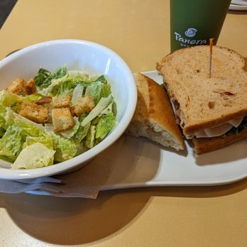 Panera Bread - Caesar salad, French baguette and Bacon Turkey Bravo sandwich - Sandwiches Near Me - Solana Beach, California Panera Bread - Caesar salad, French baguette and Bacon Turkey Bravo sandwich - Sandwiches Near Me - Solana Beach, California