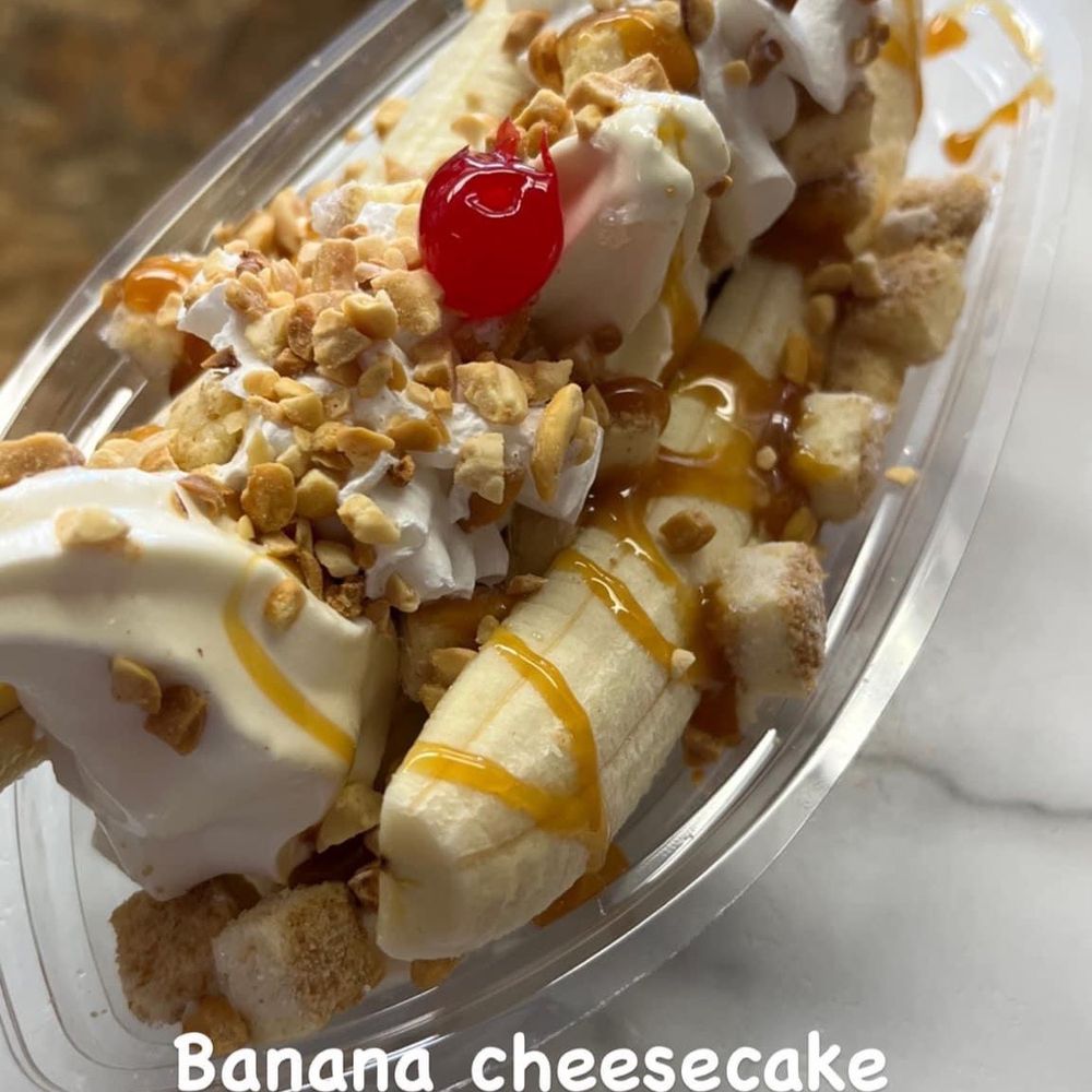 Yeti’s Drive-In - ows a banana cheesecake and caramel nut supreme - Ice Cream & Frozen Yogurt Near Me - Eagle River, Wisconsin Yeti’s Drive-In - ows a banana cheesecake and caramel nut supreme - Ice Cream & Frozen Yogurt Near Me - Eagle River, Wisconsin