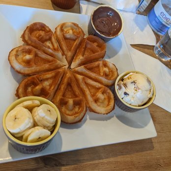Hide Out Cafe - Banana and Nutella waffle - Cafes Near Me - Rowland Heights, California Hide Out Cafe - Banana and Nutella waffle - Cafes Near Me - Rowland Heights, California