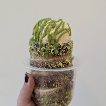 Chimney Cake House - Chimney Cake pistachio flavor - Ice Cream & Frozen Yogurt Near Me - Columbia Heights, Minnesota