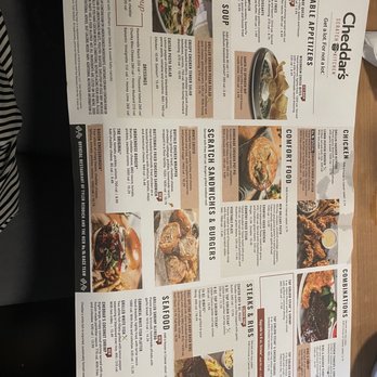 Cheddar's Scratch Kitchen - Front of menu - American Near Me - Miami, Florida Cheddar's Scratch Kitchen - Front of menu - American Near Me - Miami, Florida