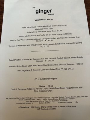 Menu photo 2 The Ginger Bistro Belfast, BFS Menu photo 2 The Ginger Bistro Belfast, BFS