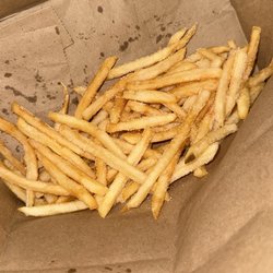 McDonald's - my fries that are caked with salt.