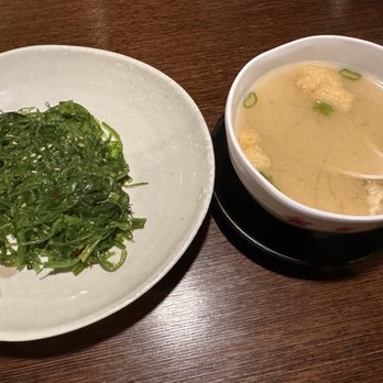 Sushi Town - Wakame salad & miso soup - Japanese Near Me - North Vancouver, British Columbia Sushi Town - Wakame salad & miso soup - Japanese Near Me - North Vancouver, British Columbia