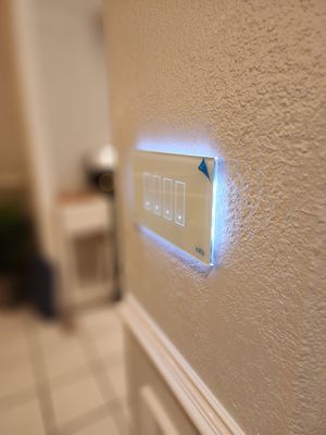 Iotty smart switch - customer was remodeling kitchen and wanted a product that would stand out, i showed them these beautiful glass display smart switches and she was happy with her choice after installation. Iotty smart switch - customer was remodeling kitchen and wanted a product that would stand out, i showed them these beautiful glass display smart switches and she was happy with her choice after installation.