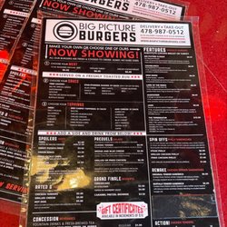 Big Picture Burger - Menu
