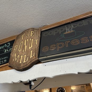 Donut Mill - cute lil sign - Donuts Near Me - Woodland Park, Colorado