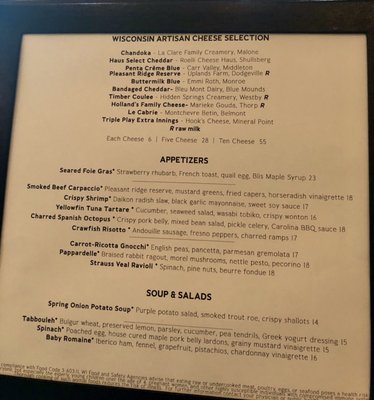 Menu photo 7 Bacchus - A Bartolotta Restaurant Milwaukee, WI