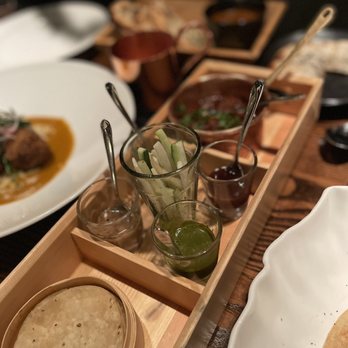 Indian Accent - Ghee Roast Lamb, Roomali Roti Pancakes - Indian Near Me - New York, New York