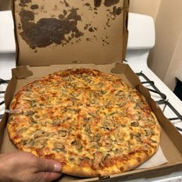 Smashed cold pizza. Smashed cold pizza.
