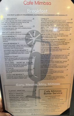 Menu photo 3 Cafe Mimosa Santa Rosa, CA