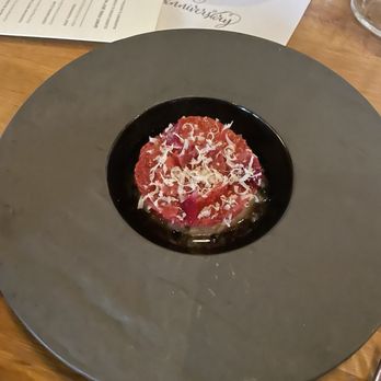 Rooster & Owl - Scallop crudo with strawberries - New American Near Me - Washington, DC, District of Columbia