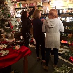 Selecting Tea form our wall of teas!