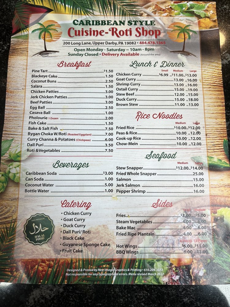 CARIBBEAN STYLE CUISINE & ROTI SHOP Updated September 2024 200 Long