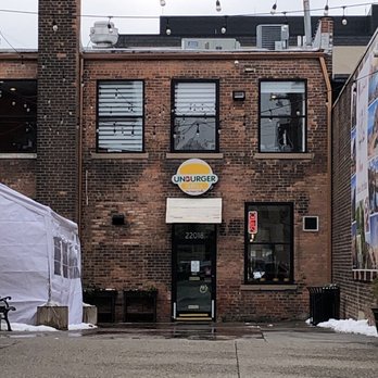 Unburger Grill - This is the back entrance that provides access from the public parking lot behind the restaurant. - Vegan Near Me - Dearborn, Michigan