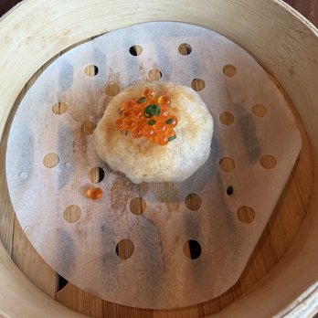 The Happy Crane - Seared sea scallop dumpling - Chinese Near Me - San Francisco, California The Happy Crane - Seared sea scallop dumpling - Chinese Near Me - San Francisco, California