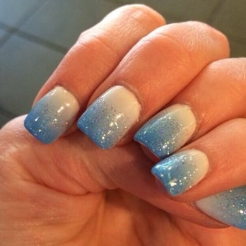 Royal Nails LLC - This my own creation, a Frozen inspired Elsa manicure! - Nail Salons Near Me - Toms River, New Jersey
