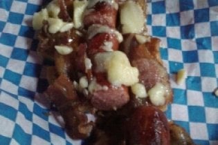 Photo of Victory Lounge - Seattle, WA, US. The "Al Roker Dog" (chopped up)