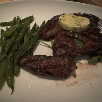 Black's Bar & Kitchen - The stake that started raw, but ended up well-done after being sent back.... I ordered medium-well... - New American Near Me - Bethesda, Maryland