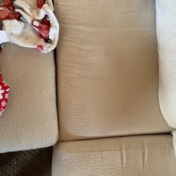 Value City Furniture - In this picture you can see how each of the covers to the seat cushions are twisted and pulled over.