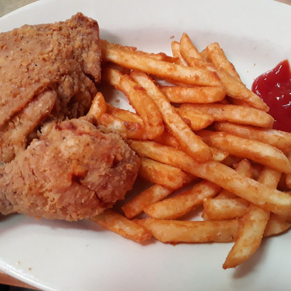 Ron's Roost - 2 piece dark meat w/fries - Burgers Near Me - Cincinnati, Ohio Ron's Roost - 2 piece dark meat w/fries - Burgers Near Me - Cincinnati, Ohio