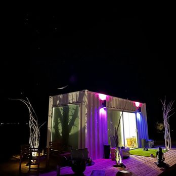 The Castle House Estate - outside of the container the ground are really cute and they do a great job with up lighting - Hotels Near Me - Joshua Tree, California The Castle House Estate - outside of the container the ground are really cute and they do a great job with up lighting - Hotels Near Me - Joshua Tree, California