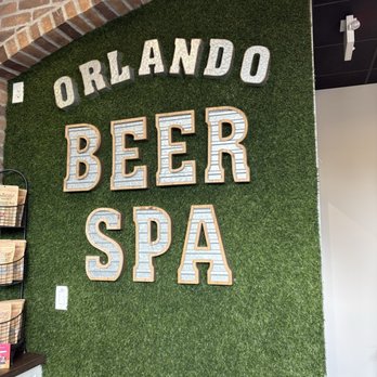 Beer Spa - Spa sign. - Day Spas Near Me - Orlando, Florida
