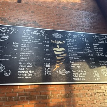 Schnitzel Express - Menu. Simple but all done well. - Middle Eastern Near Me - Clifton, New Jersey