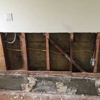 All City Environmental - Midway through remediation of walls with mold growth in between layers of sheetrock caused by humidity & poor building construction - Home Inspectors Near Me - San Francisco, California All City Environmental - Midway through remediation of walls with mold growth in between layers of sheetrock caused by humidity & poor building construction - Home Inspectors Near Me - San Francisco, California