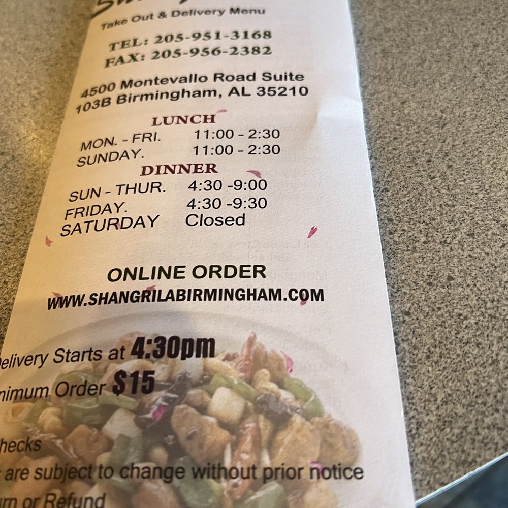 Shangri-La - Chinese Near Me - Irondale, Alabama Shangri-La - Chinese Near Me - Irondale, Alabama