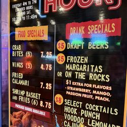 Hook & Reel Cajun Seafood & Bar - Happy hour menu