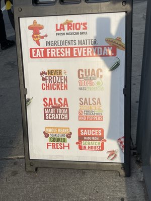 Menu photo 3 La Rio’s Fresh Mexican Grill Toronto, ON Menu photo 3 La Rio’s Fresh Mexican Grill Toronto, ON
