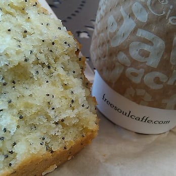 Freesoulcaffe - lemon poppy seed muffin and coffee to go - Vegan Near Me - Tustin, California Freesoulcaffe - lemon poppy seed muffin and coffee to go - Vegan Near Me - Tustin, California