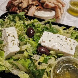 Gyro Boutique - Chicken gyro with psilokomeni salad with pita bread