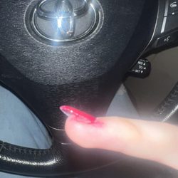 Popular Nails - My finger covered in blood and nail polish.