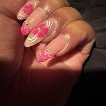 Diamond Nails - My brand new full set by Maggie. - Nail Salons Near Me - Roseville, California Diamond Nails - My brand new full set by Maggie. - Nail Salons Near Me - Roseville, California