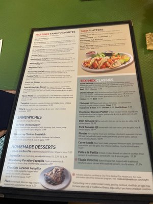 Menu photo 8 El Fenix Arlington, TX