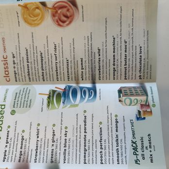 Jamba - Menu - Juice Bars & Smoothies Near Me - Chula Vista, California