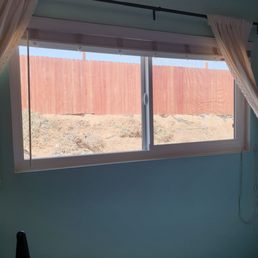 Windows and fence