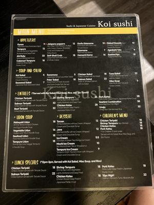 Menu photo 8 Koi Sushi Incline Village, NV Menu photo 8 Koi Sushi Incline Village, NV