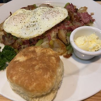 The Biscuit Basket - Corn beef hash - Southern Near Me - Modesto, California